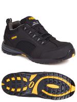 ap318sm-07 Sterling Safety Wear AP318SM Black Toe Capped Safety Trainers, UK 7, EU 41