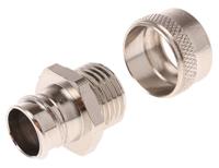 7tca296020r0093-sp16m16a Adaptaflex Straight, Conduit Fitting, 16mm Nominal Size, M16, Brass, Silver IP54 rating