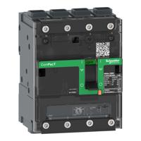 c12f6tm125l Schneider Electric, ComPacT MCCB 4P 125A, Breaking Capacity 36 kA, Fixed Mount