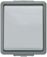 5ta4706 Siemens Grey Rocker Light Switch, 2 Way, 1 Gang, Delta