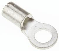 125-3 JST, R Uninsulated Ring Terminal, 3mm Stud Size, 0.25mm² to 1.65mm² Wire Size