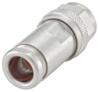 53s102-015n5 Rosenberger, Plug Cable Mount N Connector, 50Ω, Clamp Termination, Straight Body