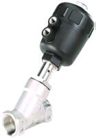 186376 Burkert Angle type Pneumatic Actuated Valve, G 1/2in, 16 bar