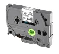 tze-111 Brother Black on Clear Label Printer Tape, 8 m Length, 6 mm Width