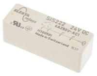 sis-222-24vdc Elesta PCB Mount Force Guided Relay, 24V dc Coil Voltage, 2 Pole, DPDT