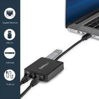 usb32000spt StarTech.com 2 Port USB Ethernet Adapter USB 3.0 USB A to RJ45 10/100/1000Mbit/s Network Speed