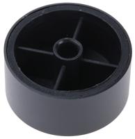 777-7316 RS PRO 35mm Black Potentiometer Knob for 6mm Shaft Splined