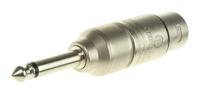 na2fp Neutrik AV Adapter, Male 1/4 in Mono to Female XLR