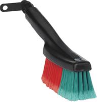 525452 Vikan Soft Bristle Black Scrubbing Brush, 50mm bristle length, Polyester bristle material