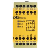 774314 Pilz 24 V dc, 110 V ac Safety Relay Dual Channel with 3 Safety Contacts and 1 Auxilary Contact