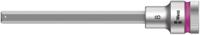 05003844001 Wera 1/2 in Drive Bit Socket, Hex Bit, 8mm, 140 mm Overall Length