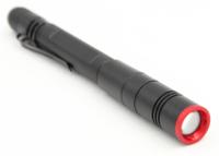 219-8138 RS PRO LED Pen Torch Black, Red - Rechargeable 400 lm, 155 mm