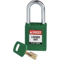 150368 Brady LOTO-101 Key Weatherproof Nylon, Steel Padlock, 6.35mm Shackle, 38.00mm Body