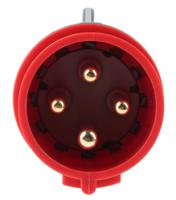 5-552-38 Legrand, P17 Tempra Pro IP44 Red Cable Mount 3P + E Industrial Power Plug, Rated At 32A, 415 V