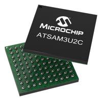 atsam3u2ca-cu Microchip ATSAM3U2CA-CU, 32 bit ARM Cortex M3, Atmega Microcontroller, 20 MHz, 128kB FLASH, 100-Pin TFBGA