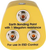 298-3878 RS PRO ESD Earth Bonding Plug With 10 mm Stud x 3