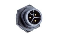 pwc-03pmms-lc7001 Amphenol Industrial, PWC IP67 Grey Threaded Mount 3 Power Connector Plug, Rated At 20A, 277 V