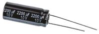 eeufr1a222l Panasonic 2200μF Aluminium Electrolytic Capacitor 10V dc, Radial, Through Hole - EEUFR1A222L
