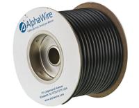 p1054-bk005 Alpha Wire PVC Black Cable Sleeve, 5.18mm Diameter, 30m Length, FIT Wire Management Series