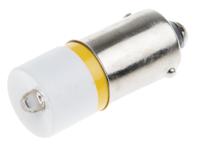 207-551 RS PRO Yellow LED Indicator Lamp, 6V ac/dc, BA9s Base, 10mm Diameter, 630mcd