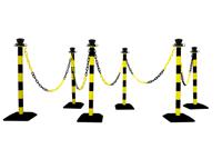 217-5260 RS PRO Black & Yellow ABS Chain Barrier