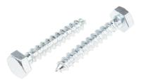 825-051 RS PRO Hex Coach Screw, Steel Bright Zinc Plated, 10mm x 60mm