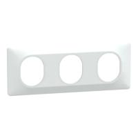 s320706 Schneider Electric White 3 Gang Cover Plate Thermoplastic Cover Plate