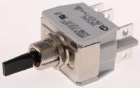 649nh2 APEM Toggle Switch, Panel Mount, On-Off-On, DPDT, Tab Terminal