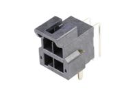 1723163104 Molex Ultra-Fit Series Right Angle Through Hole PCB Header, 4 Contact(s), 3.5 mm Pitch, 2 Row, Shrouded