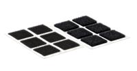 vel-ec60236 Velcro Adhesive Black Hook & Loop Tape, 25mm x 25mm