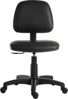 221-6329 RS PRO Black Polyurethane Lab Chair, 90kg Weight Capacity