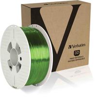 55057 Verbatim 1.75mm Green PET-G 3D Printer Filament, 1kg
