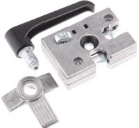 3842525821 Bosch Rexroth Die Cast Zinc, Galvanised Steel Door Lock, 8mm Slot, 30 mm, 45 mm Strut Profile