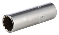 01640028 STAHLWILLE 1/4 in Drive 7/16in Deep Socket, 12 point, 50 mm Overall Length