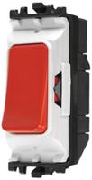 k4910-red MK Electric 1 Way Red Rocker Switch Grid Module 20A, Grid Plus Series