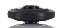 13108 LAG Black Rubber Quiet Operation, Shock Absorbing Trolley Wheel, 75kg