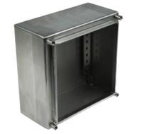749-1857 RS PRO Unpainted Stainless Steel Terminal Box, IP66, 150 x 80 x 150mm