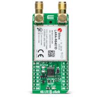 mikroe-6476 MikroElektronika 4G LTE 2 Click LARA-R6401D Cat 1 LTE mikroBus Click Board for IoT 617 → 1990MHz MIKROE-6476