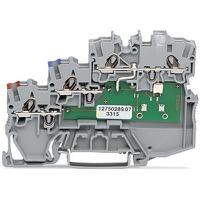 2000-53111101-951 WAGO 2000-5311/1101-951 TOPJOB S Series Grey, 1mm², 3-Level, Push-In Cage Clamp Termination