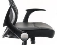 221-6332 RS PRO Black Fabric Executive Chair, 110kg Weight Capacity