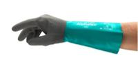 58535w09 Ansell AlphaTec 58-535W Green Nylon Nylon Glove, Size 9, Nitrile Coating