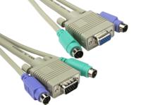 182-8850 RS PRO Male PS/2 x 2; VGA to Female; Male PS/2 x 2; SVGA KVM Cable