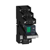 rxm2ab2bdpvs Schneider Electric Harmony Relay RXM Series Interface Relay, DIN Rail Mount, 24V dc Coil, DPDT, 2-Pole