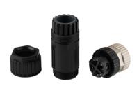 m12t-04bffb-sl7002 Amphenol Industrial Circular Connector, 4 Contacts, Cable, M12 Connector, Socket, Female, IP67, M Series