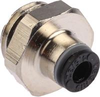 3101-04-13 Legris LF3000 Series Straight Threaded Adaptor, G 1/4 Male to Push In 4 mm, Threaded-to-Tube Connection Style