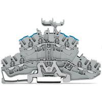 2002-2458 WAGO  TOPJOB S Series Grey, 2.5mm², 2-Level, Push In Termination, ATEX, CSA, IECEx