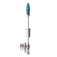 tmip-7-28 SKF Hand Bearing Puller, 7 → 9 mm, 10 → 12 mm, 15 → 17 mm, 20 → 28 mm Capacity, 6-Piece