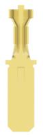 42241-1 TE Connectivity FASTIN-FASTON .250 Uninsulated Male Spade Connector, Tab, 6.35 x 0.81mm Tab Size, 0.8mm² to 2mm²