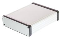 1455l1201 Hammond 1455 Series Silver Anodised Aluminium Handheld Enclosure, , IP54, 120 x 103 x 30.5mm