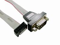 251-3279 RS PRO Female 10 Pin IDC to Male 9 Pin D-sub Serial Cable, 300mm